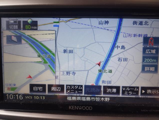 【中古】ヴィッツ DBA-NSP135 カーナビゲーション MDV-D708BTW 自社品番250658 209