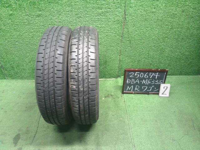 【中古】ＭＲワゴン DBA-MF33S タイヤ  自社品番250674 ZGF