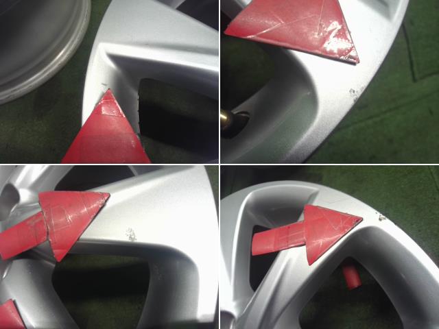 【中古】TOYOTA　純正　アルミホイール　１５インチ　６Ｊ　４穴　４本セット　PCD１００，＋４５　アクア外し　MXPK16  42611-K0010 自社品番250682 089