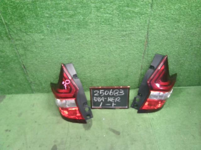 【中古】ノート DBA-NE12 左右　テールランプ　ブレーキランプセット 26550-5WK0B 自社品番250683 QAB