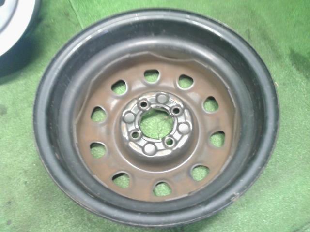 【中古】14インチ　スチールホイール　5J　4H　PCD100　4本セット　ハブ径68ｍｍ　ノート外し DBA-NE12  40300-3BG0B 自社品番250683 QAB