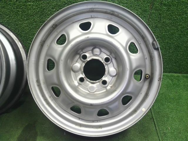 【中古】14インチ　スチールホイール　5J　4H　PCD100　4本セット　ハブ径68ｍｍ　ノート外し DBA-NE12  40300-3BG0B 自社品番250683 QAB