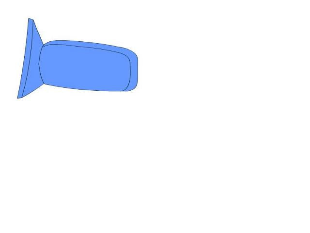 【中古】プリウス DAA-ZVW30 左　サイドミラー　ドアミラー　  自社品番250691 040