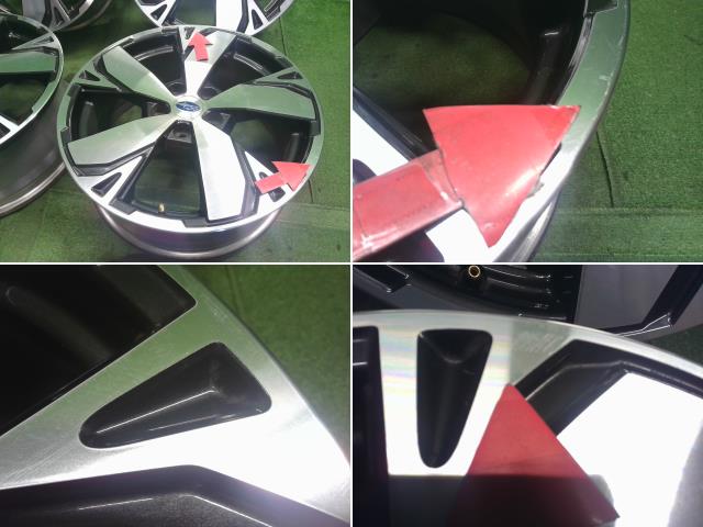 【中古】フォレスター 5AA-SKE 純正　18インチ　ホイール　7J　5H　4本セット　PCD114.3  自社品番250709 M4Y