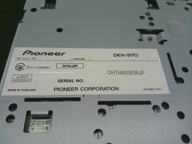 【中古】 パイオニア　社外　オーディオ　DEH-970　ワゴンR外し  自社品番250714 Z7T