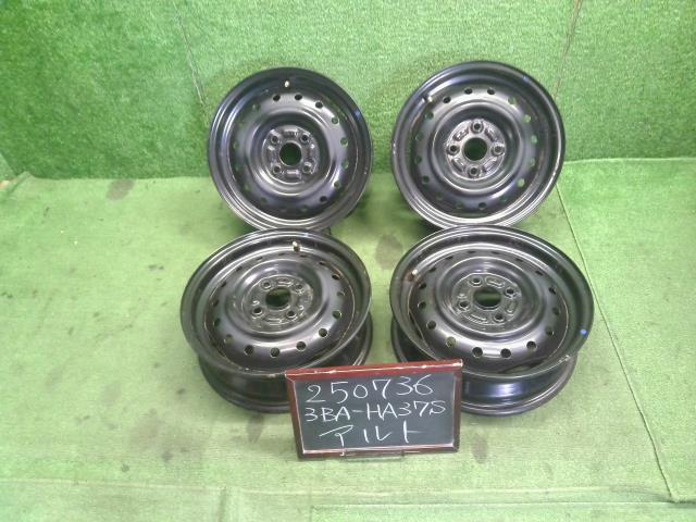 【中古】スズキ　純正　スチールホイール　14インチ　14×4.5J　4H　PCD100　アルト外し　自社品番250736 ZJ3