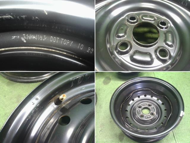 【中古】スズキ　純正　スチールホイール　14インチ　14×4.5J　4H　PCD100　アルト外し　自社品番250736 ZJ3