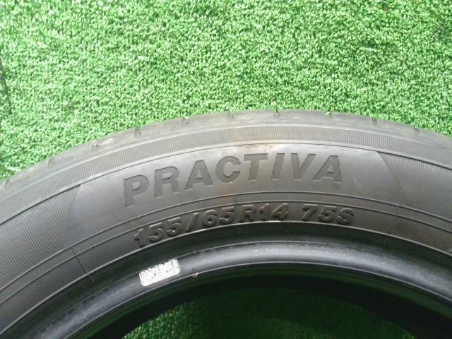【中古】サマー　夏　タイヤ　14インチ　25年製　155/65R14　ＰＲＡＣＴＩＶＡ　デイズ外し  自社品番250742 D22