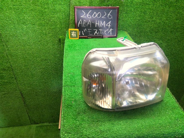 【中古】バモスホビオ ABA-HM4 右ヘッドランプＡＳＳＹ 33101-S3A-901 自社品番260026 PB79M