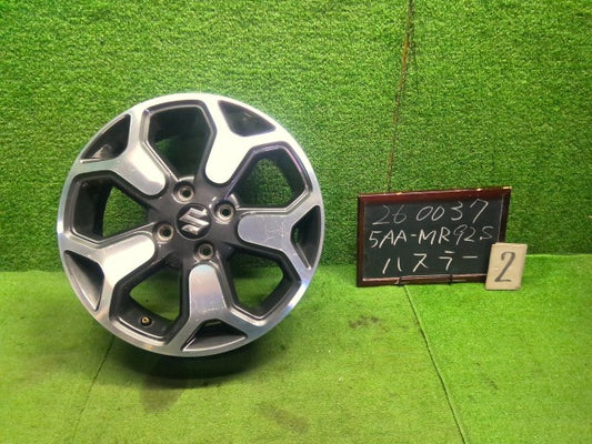【中古】No2　ハスラー外し　5AA-MR92S 　ホイール　スズキ純正　15インチ　 43210-59S50-QC8 自社品番260037 ZYW
