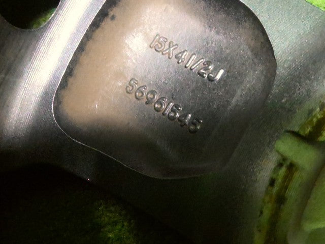 【中古】No2　ハスラー外し　5AA-MR92S 　ホイール　スズキ純正　15インチ　 43210-59S50-QC8 自社品番260037 ZYW