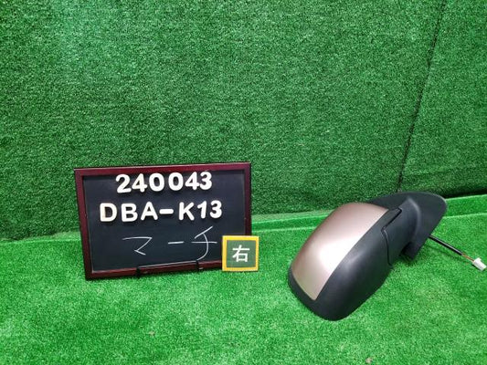 マーチ DBA-K13 右 運転席 ドアミラー サイドミラー96301-1HH4C 自社品番240043